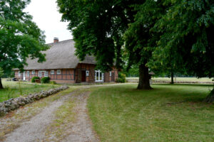 Frontansicht Ferienhaus in Camin